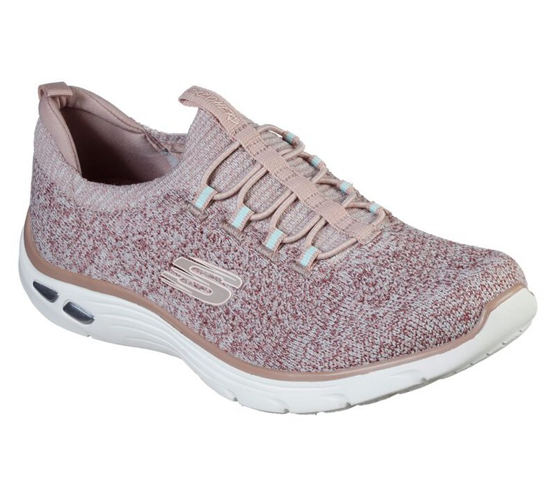 Skechers Relaxed Fit: Empire D'lux - Sharp Witted - Womens Sneakers Rose [AU-WO9479]